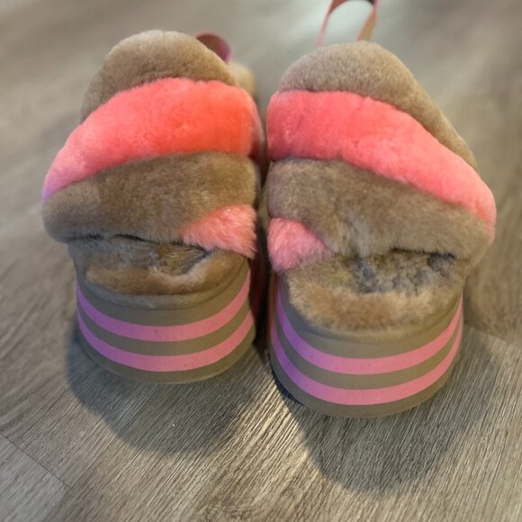 Fluffy UGG Slides - Picture 1 of 3